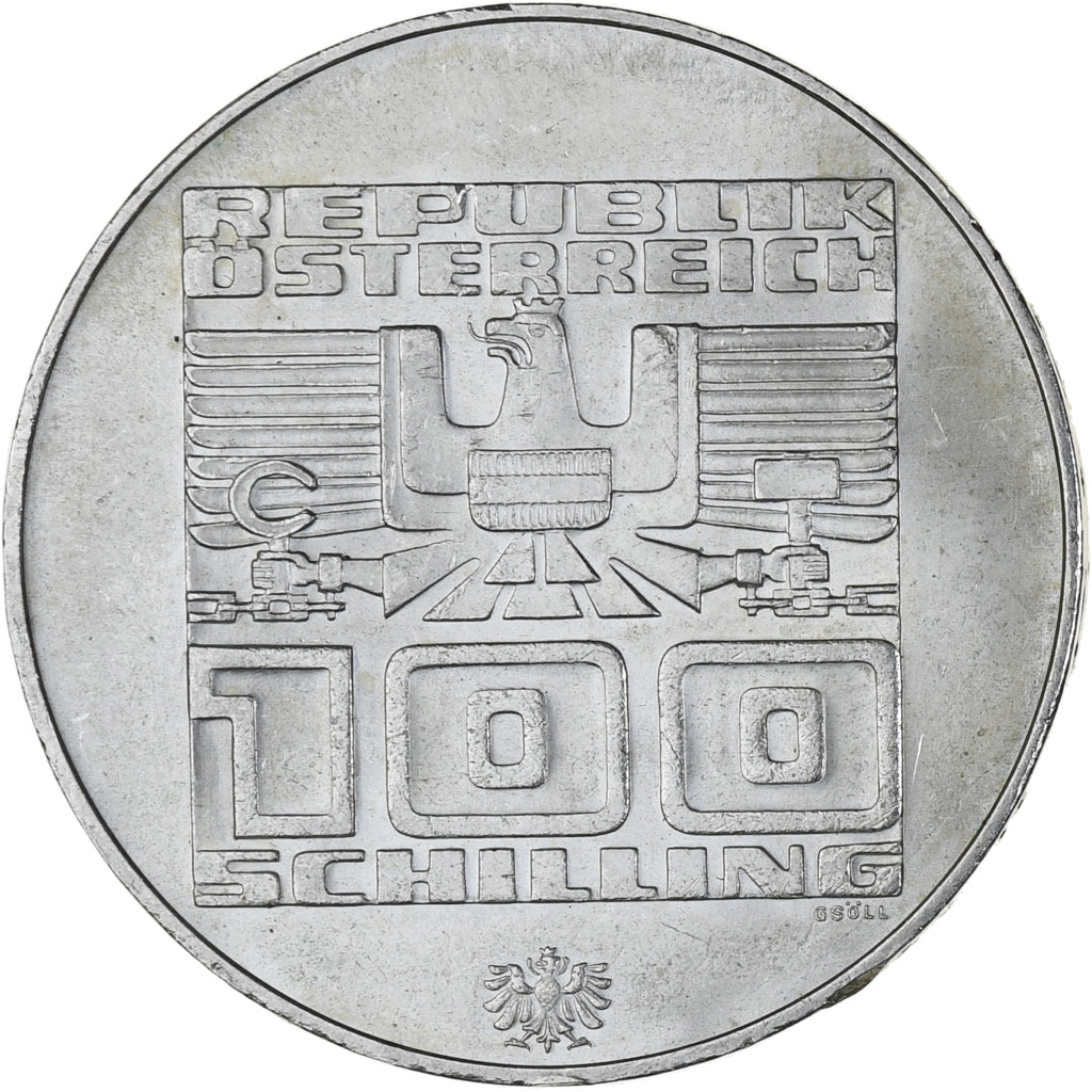 Moneta, Austria, 100 Schilling, 1976, Vienna, SPL, Argento, KM:2929