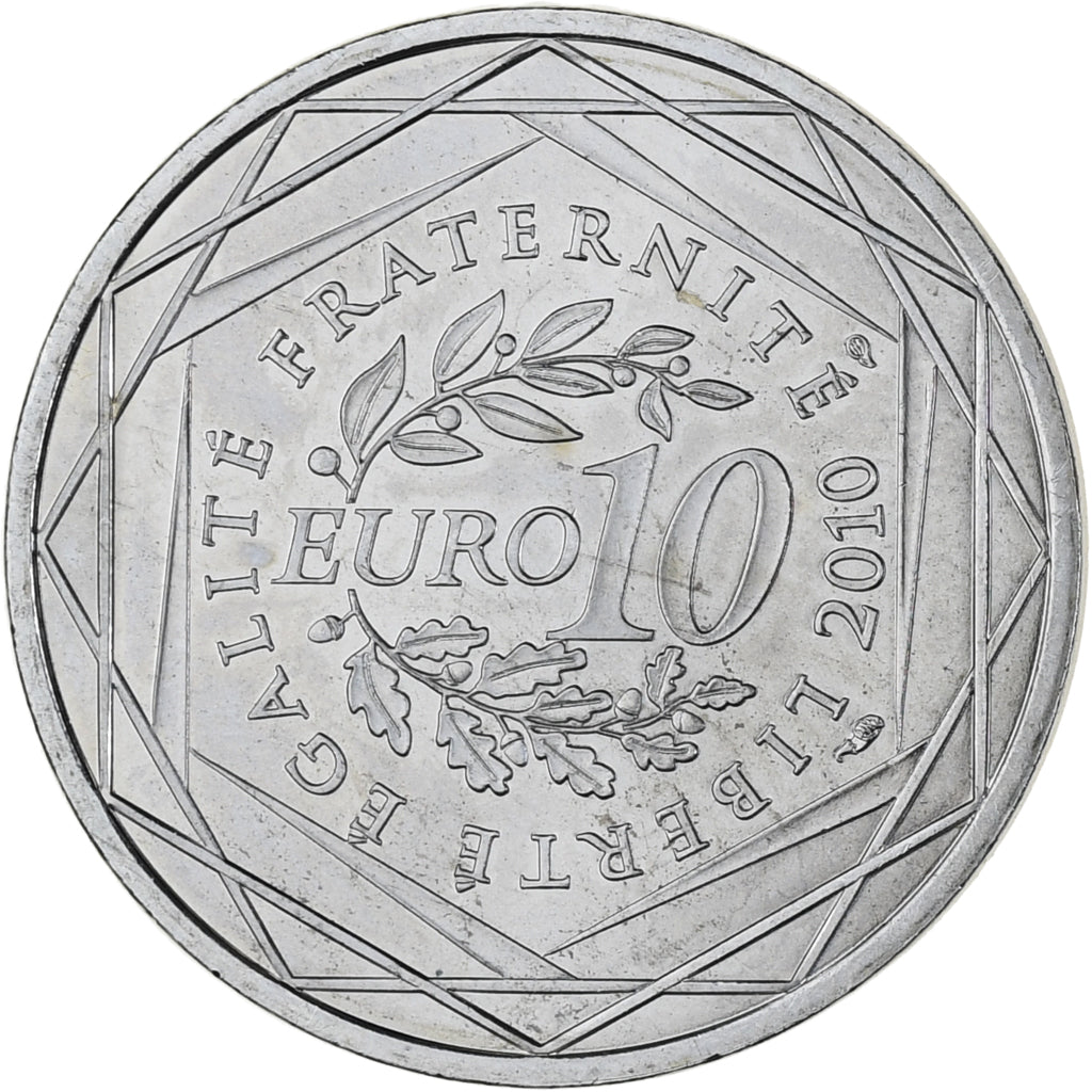 France, 10 Euro, Euros des régions, 2010, Paris, Pays De La Loire, SPL, Argent