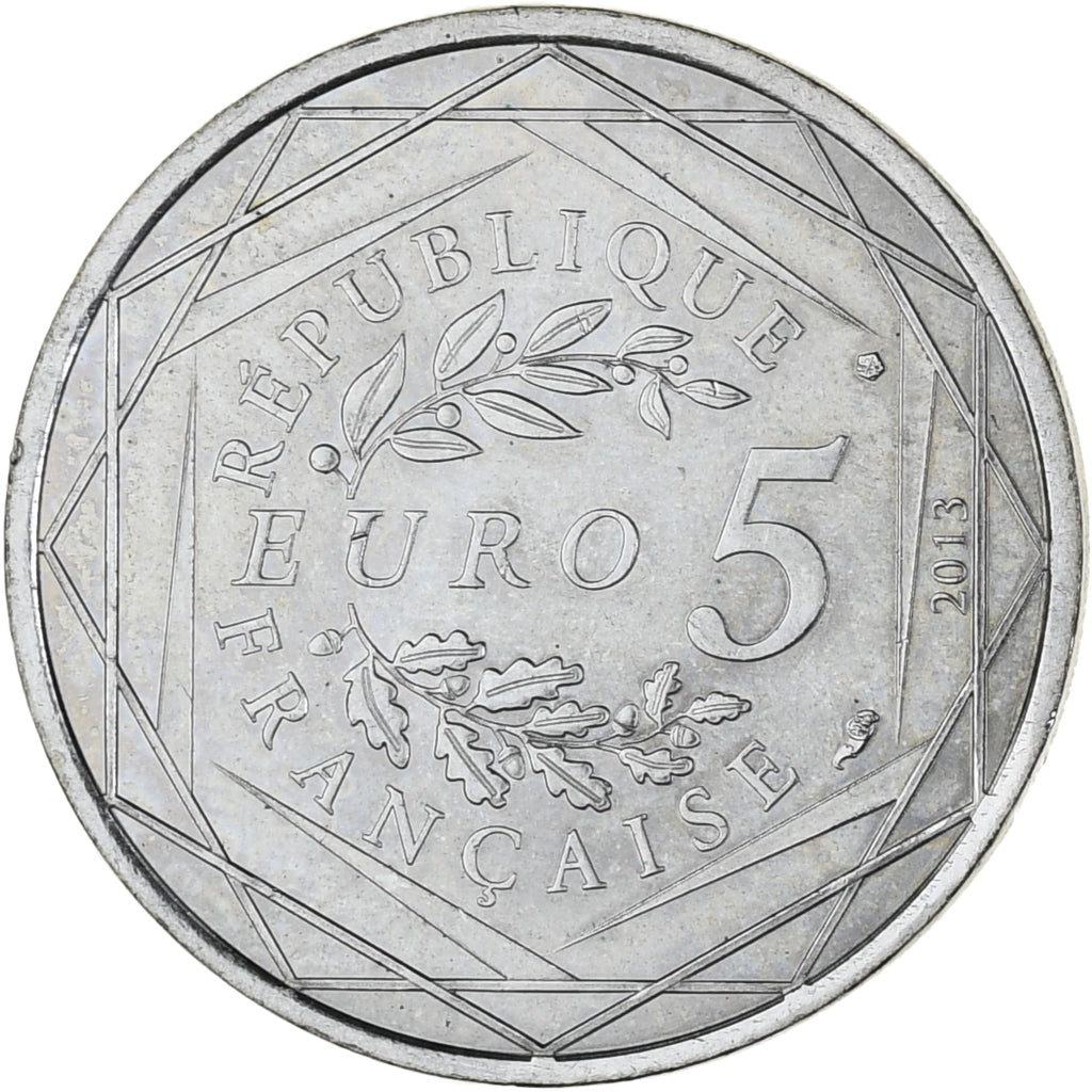 Frankreich, 5 Euro, Liberté, 2013, Paris, UNZ, Billon, KM:1284