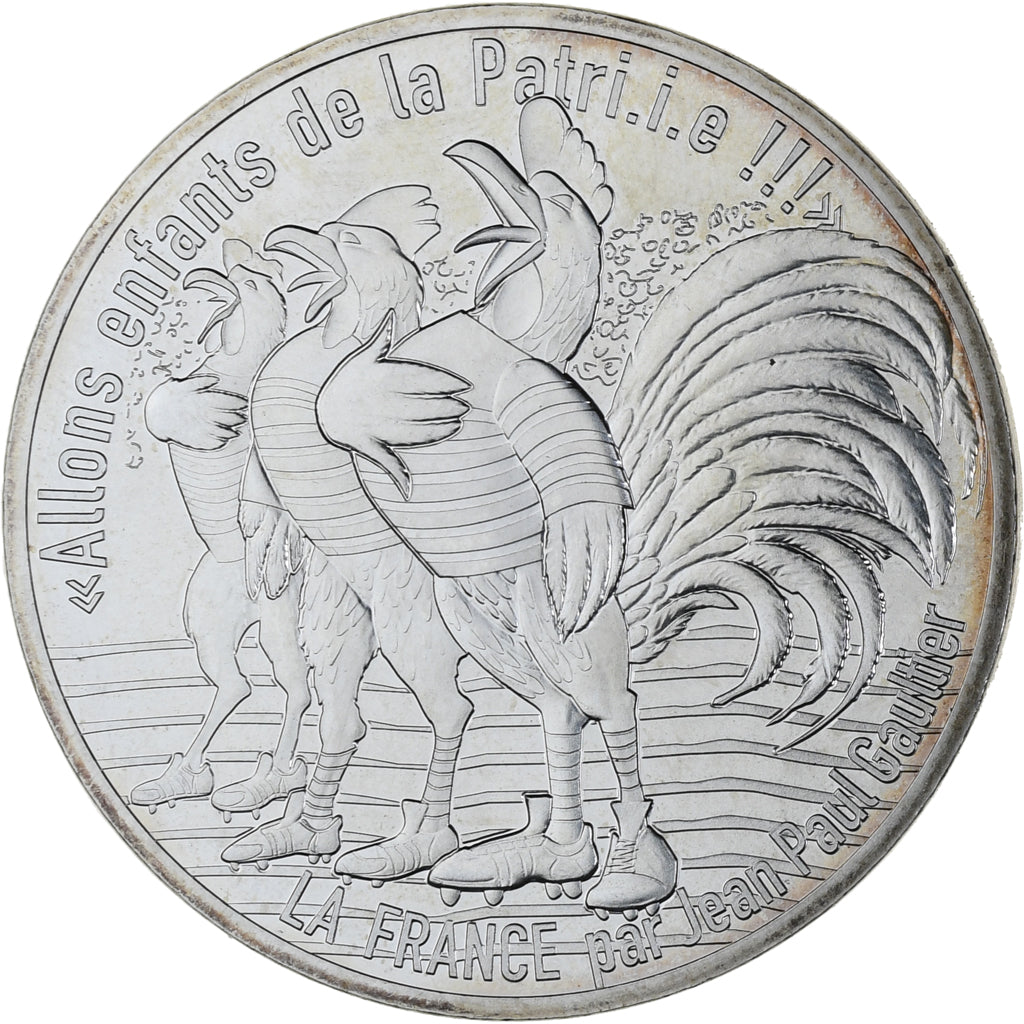 Francja, 50 Euro, Jean-Paul Gaultier - La Marseillaise, 2017, MS(63), Srebro