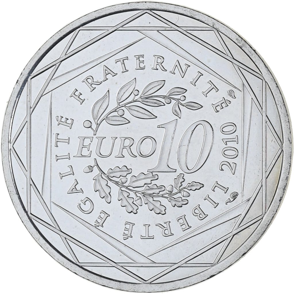 Frankreich, 10 Euro, Euros des régions, 2010, Paris, Guyane, UNZ, Silber