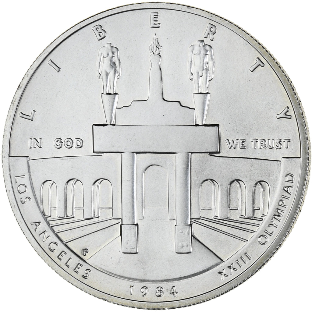 Coin, United States, Dollar, 1984, U.S. Mint, Philadelphia, MS(60-62), Silver