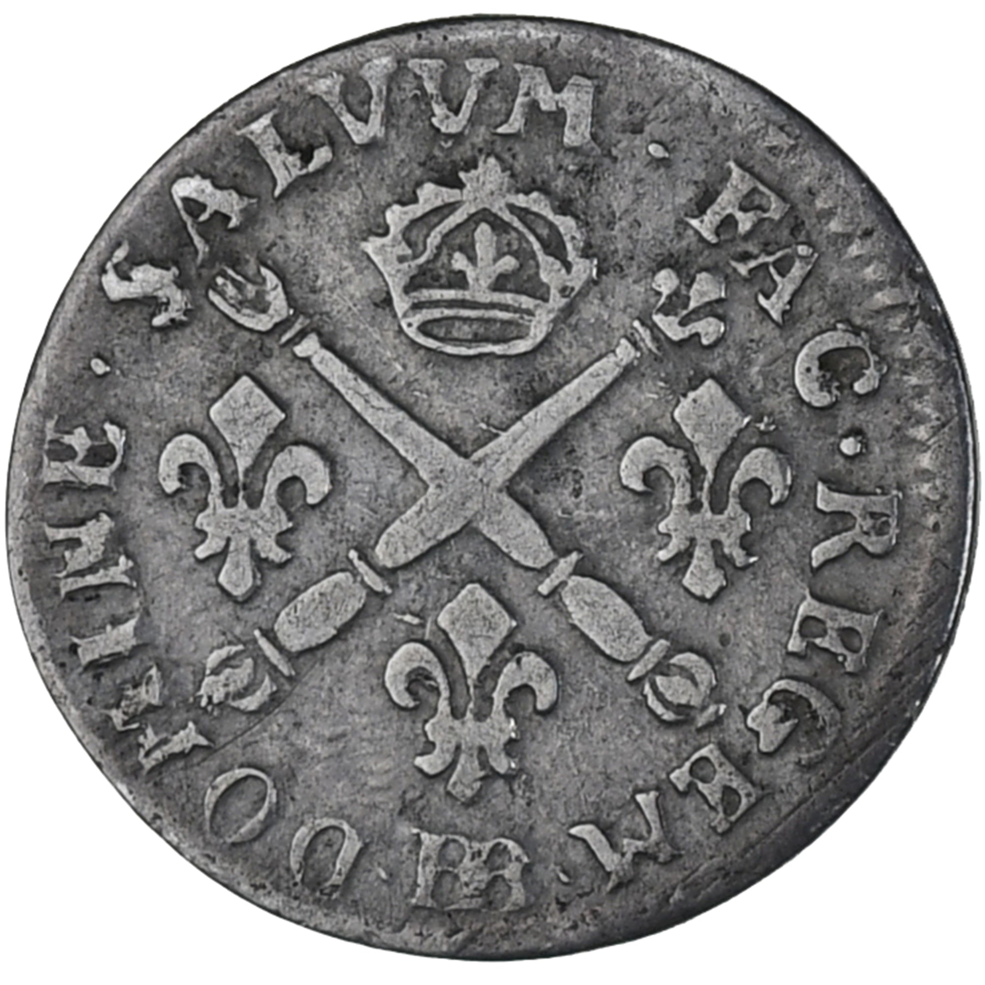 Münze, Frankreich, Louis XIV, 5 Sols aux insignes, 5 Sols, 1/16 ECU, 1704