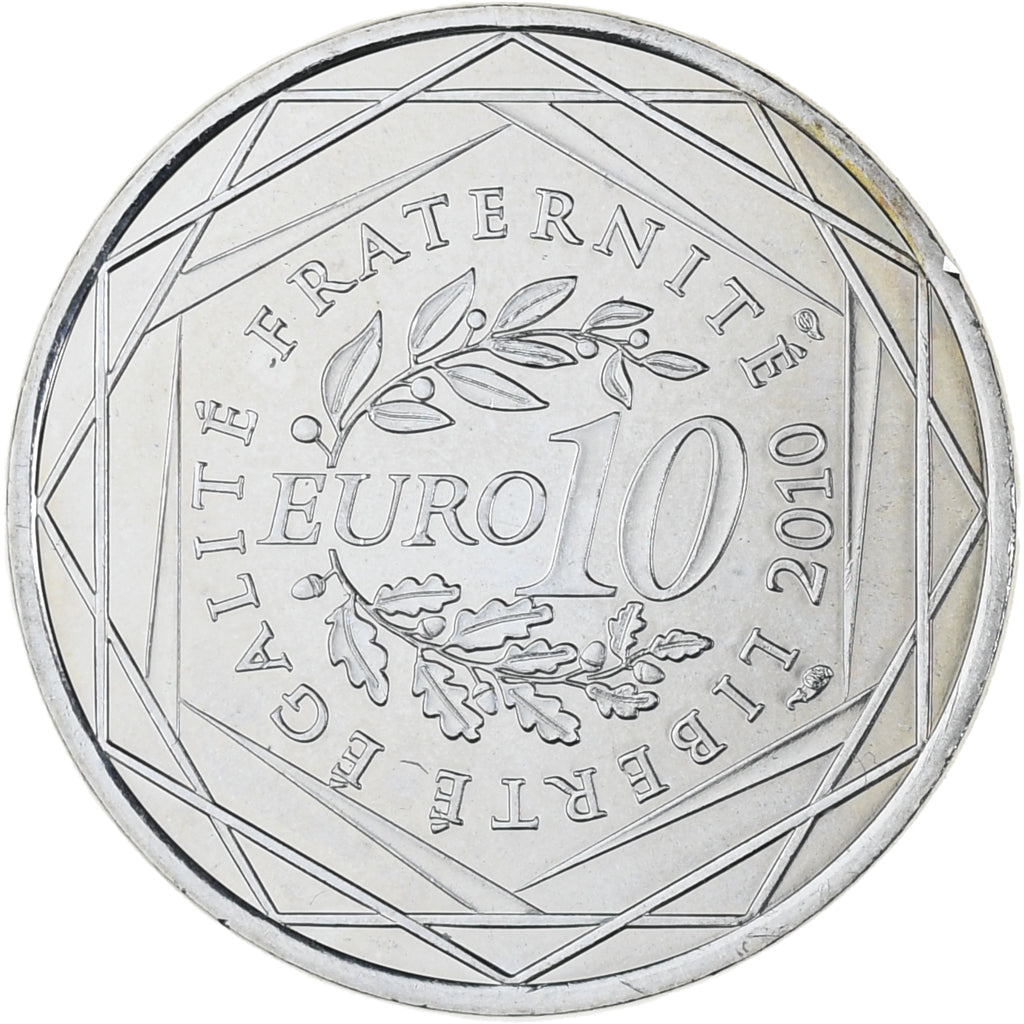France, 10 Euro, Euros des régions, 2010, Paris, Alsace, MS(63), Silver