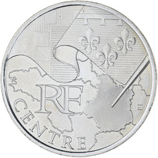 France, 10 Euro, Euros des régions, 2010, Paris, Centre, MS(63), Silver
