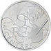 France, 10 Euro, Euros des régions, 2010, Paris, Centre, MS(63), Silver