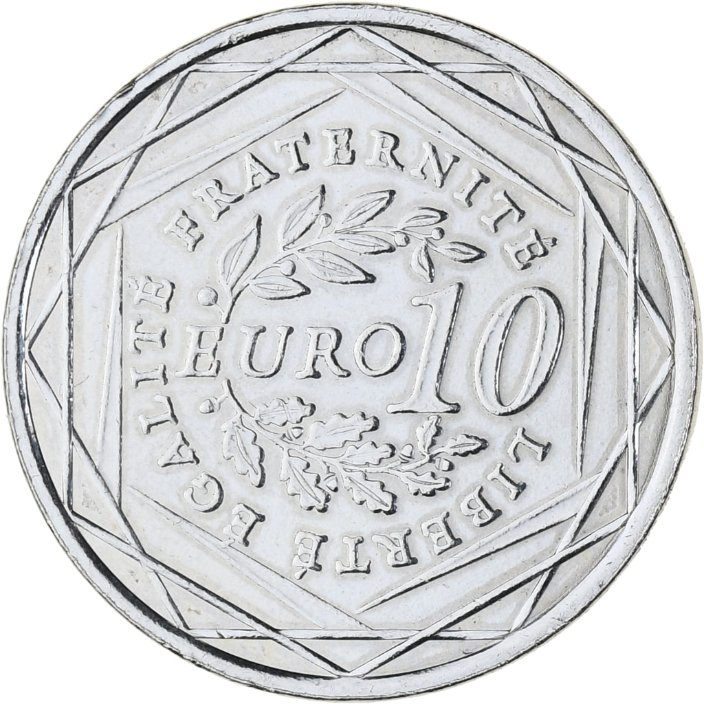 France, 10 Euro, Semeuse, 2009, Paris, MS(63), Silver, KM:1580