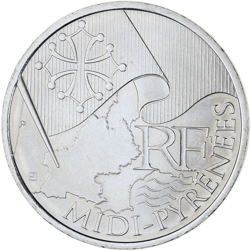 Francia, 10 Euro, Euros des régions, 2010, Paris, Midi-Pyrénées, SPL
