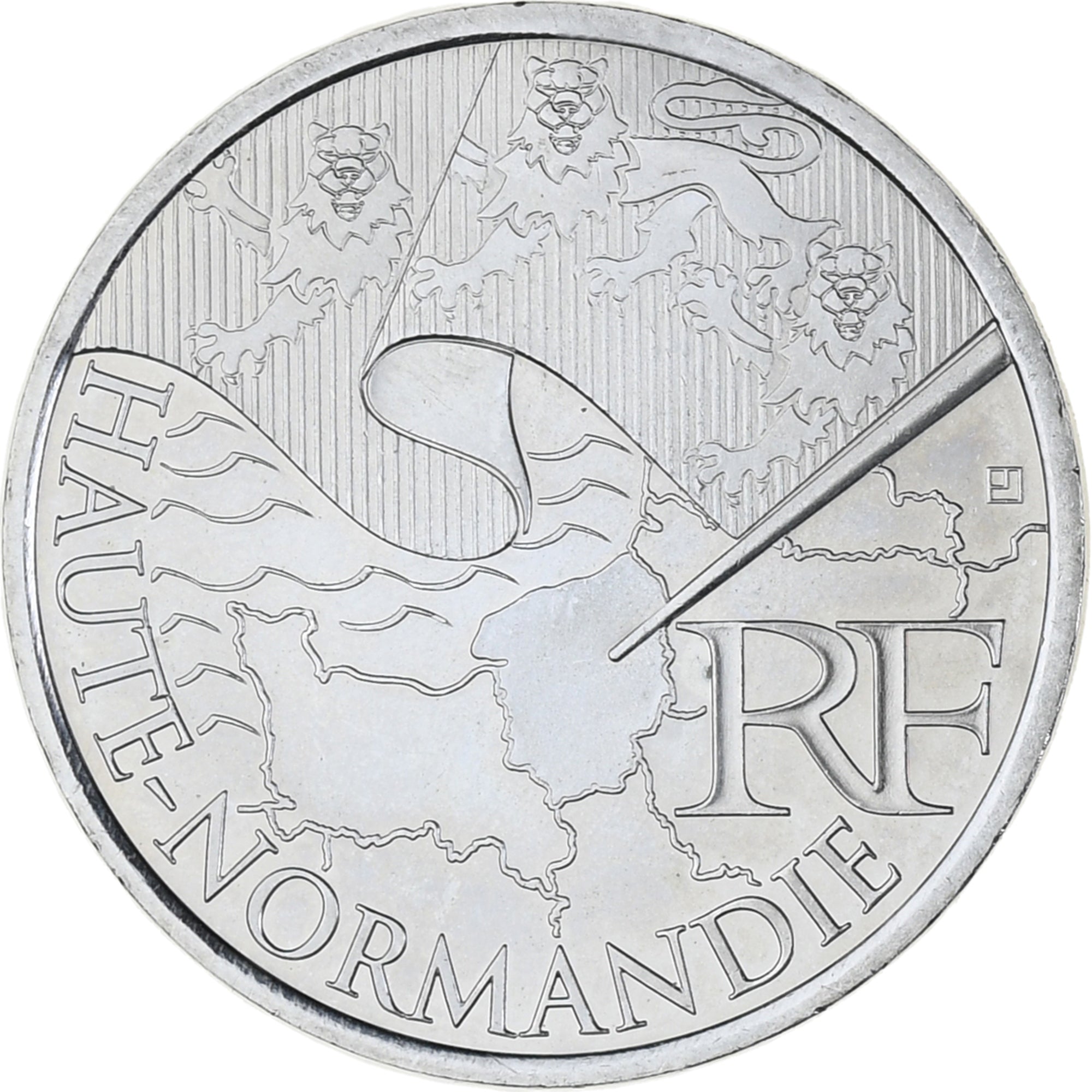França, 10 Euro, Euros des régions, 2010, Paris, Haute-Normandie, MS(63)
