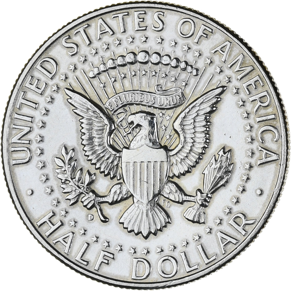 Coin, United States, Kennedy Half Dollar, Half Dollar, 1964, U.S. Mint, Denver