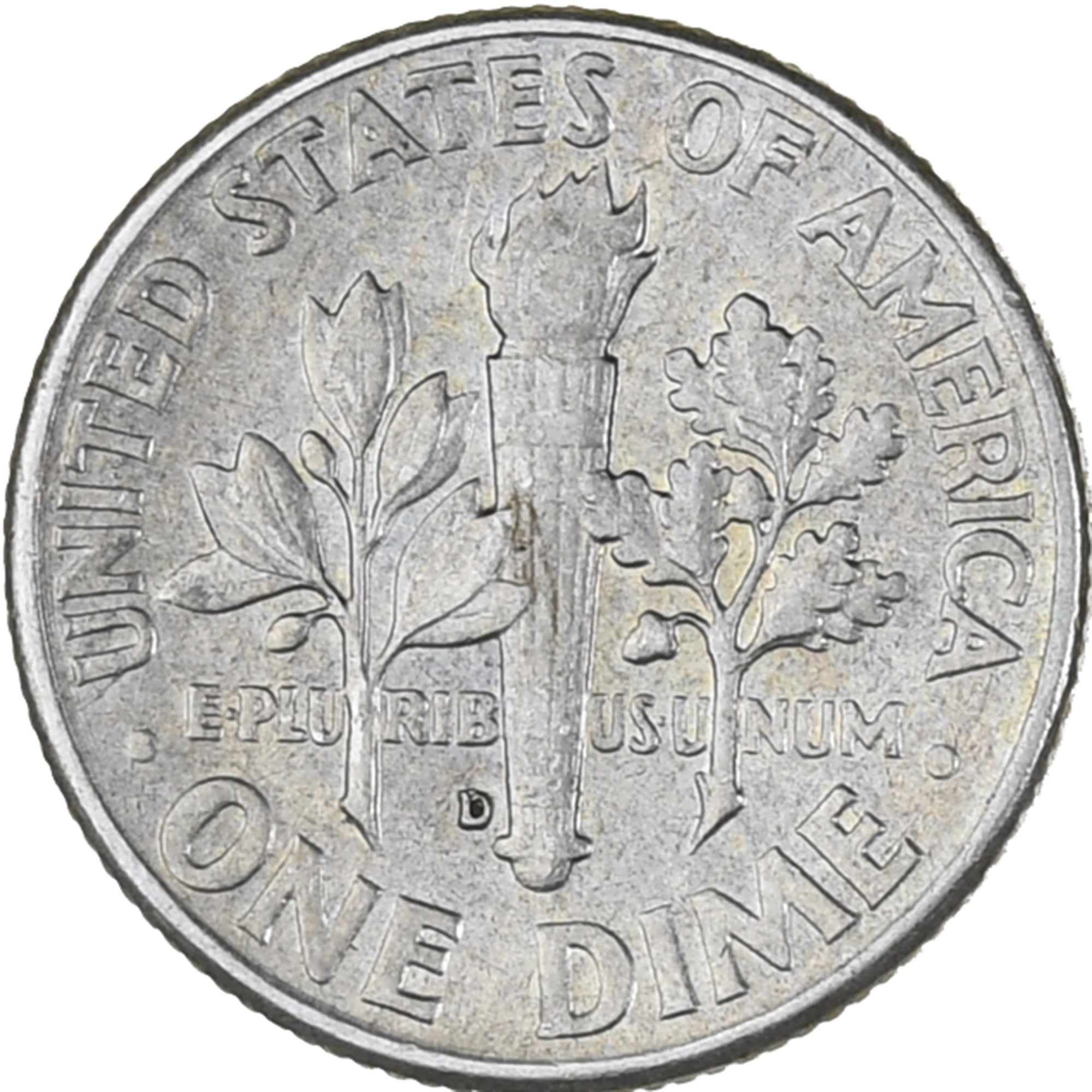 Estados Unidos da América, Roosevelt Dime, Dime, 1962, Denver, MS(63), Prata