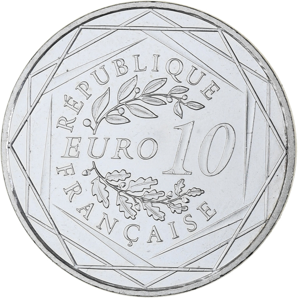 France, 10 Euro, 2012, Paris, MS(60-62), Silver, KM:2073