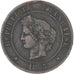Monnaie, France, Cérès, 5 Centimes, 1883, Paris, TTB+, Bronze, KM:821.1