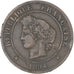 Francja, Cérès, 5 Centimes, 1894, Paris, VF(20-25), Brązowy, KM:821.1