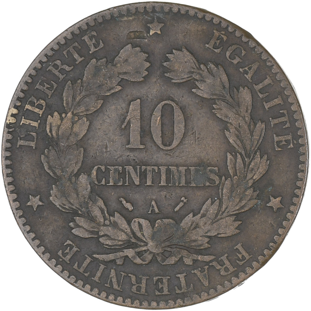 Münze, Frankreich, Cérès, 10 Centimes, 1896, Paris, SS, Bronze, KM:815.1