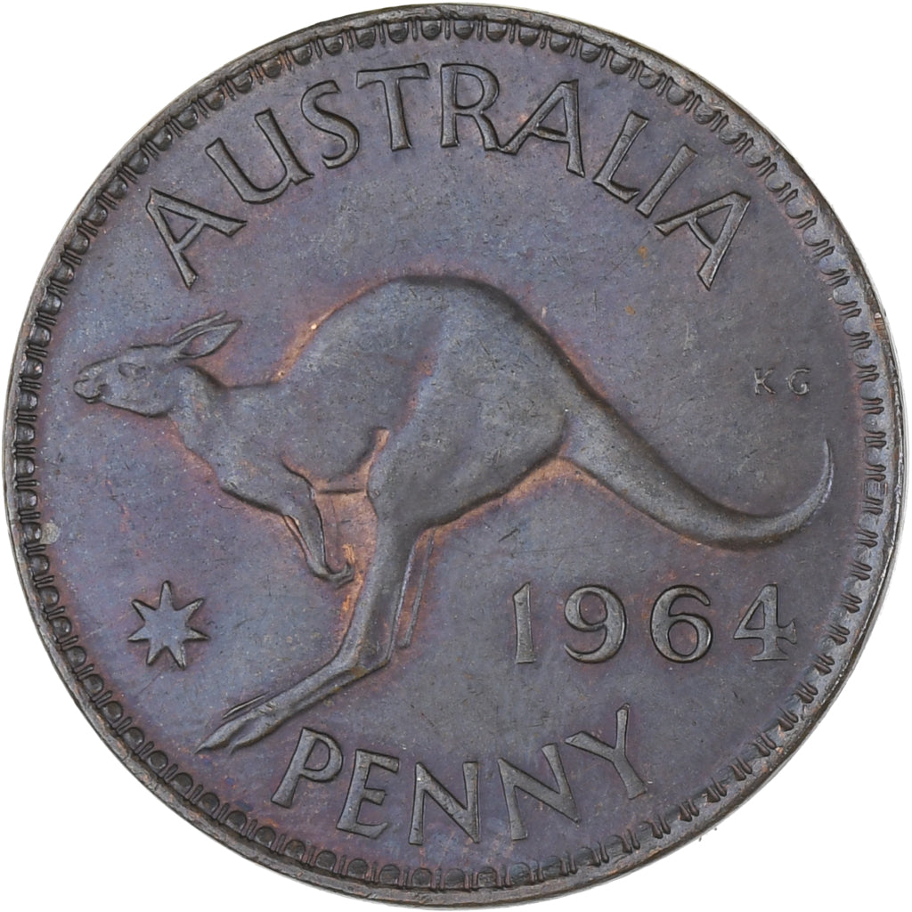 Australie, Elizabeth II, Penny, 1964, SUP, Bronze, KM:56