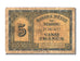Morocco, 5 Francs, 1944, KM #24, 1944-03-01, VF(30-35)