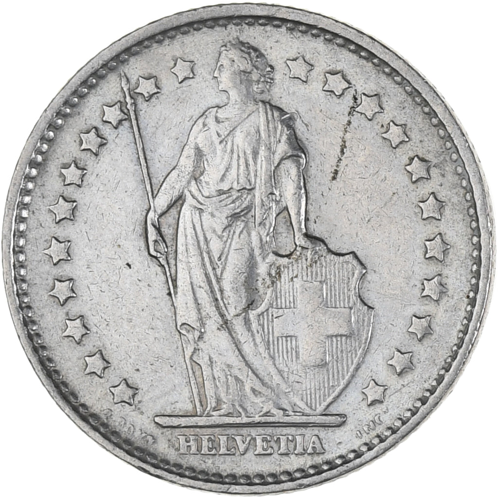Coin, Switzerland, Franc, 1968, Bern, AU(55-58), Copper-nickel, KM:24a.1