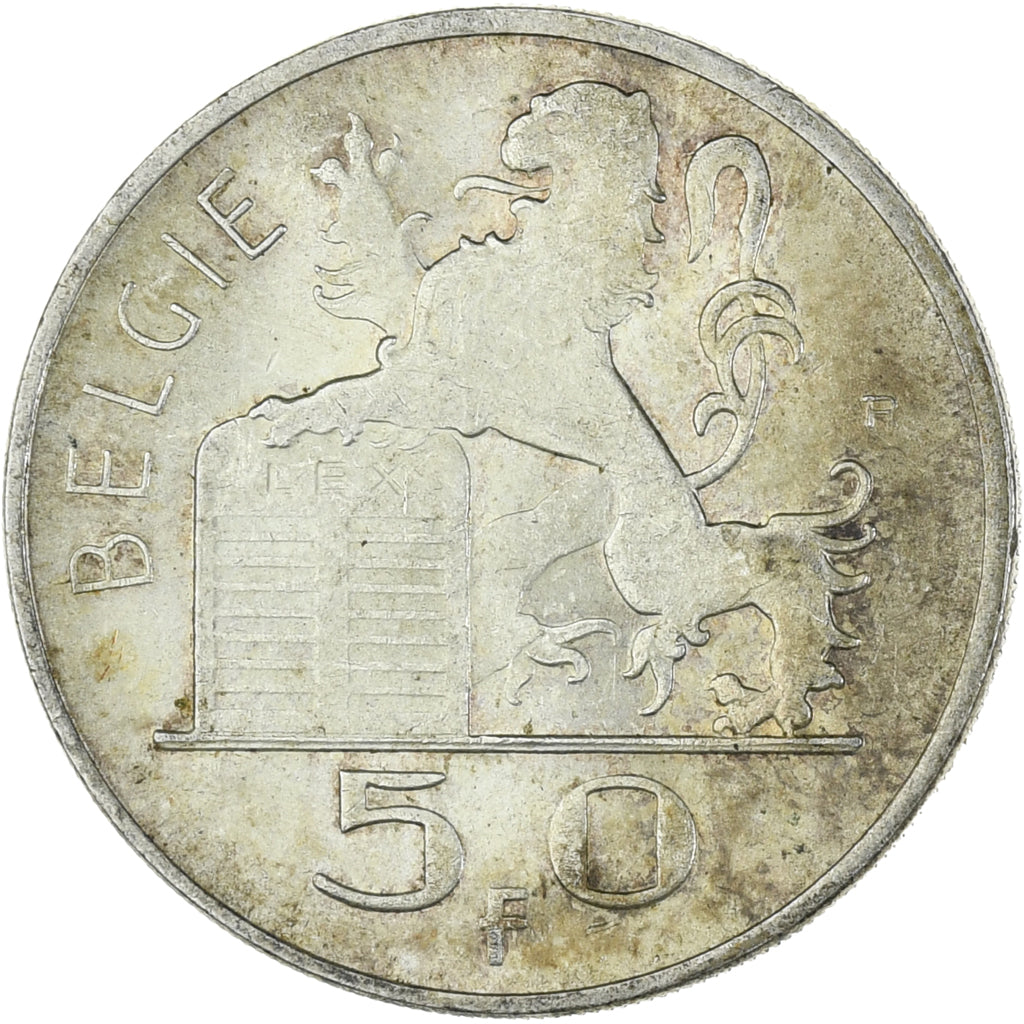 Munten, België, 50 Francs, 50 Frank, 1948, PR, Zilver, KM:137