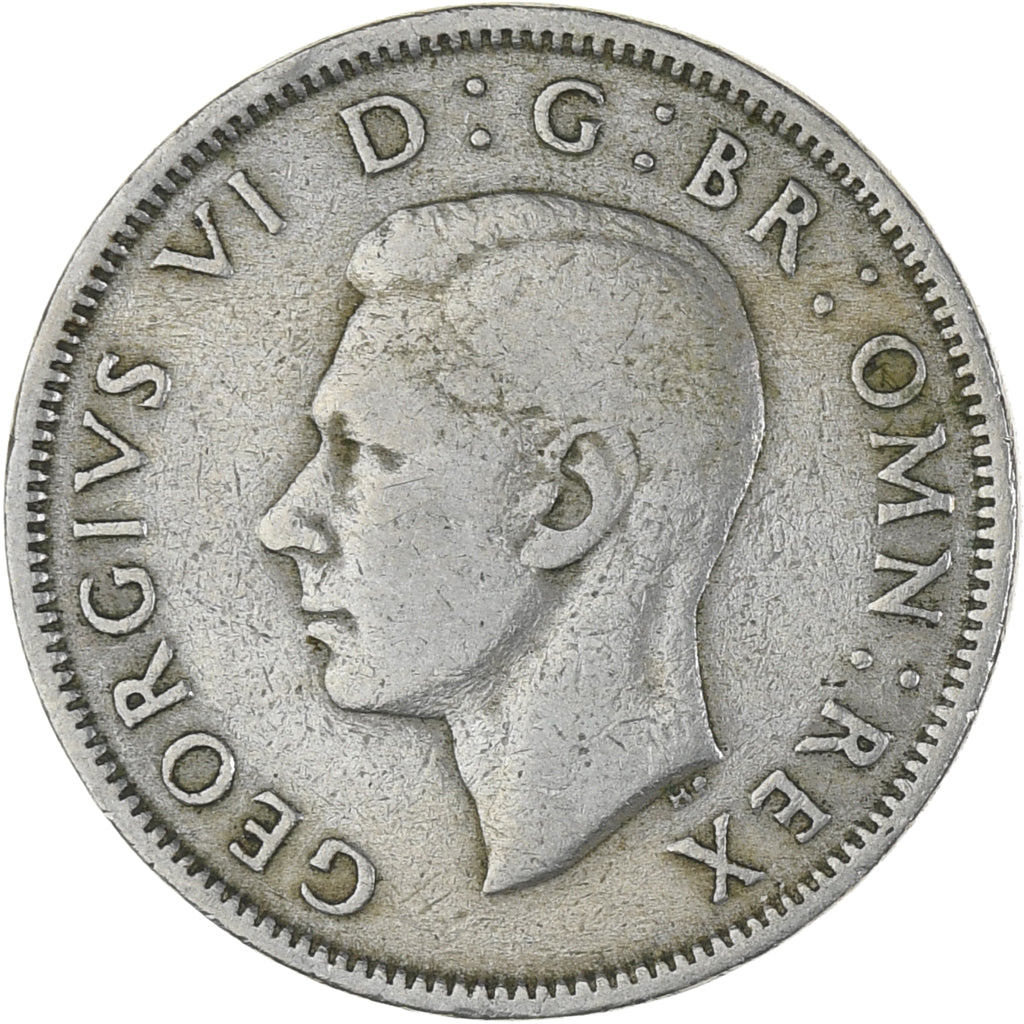 Groot Bretagne, George VI, Florin, Two Shillings, 1951, ZF, Cupro-nikkel, KM:878