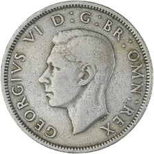 Groot Bretagne, George VI, Florin, Two Shillings, 1951, ZF, Cupro-nikkel, KM:878