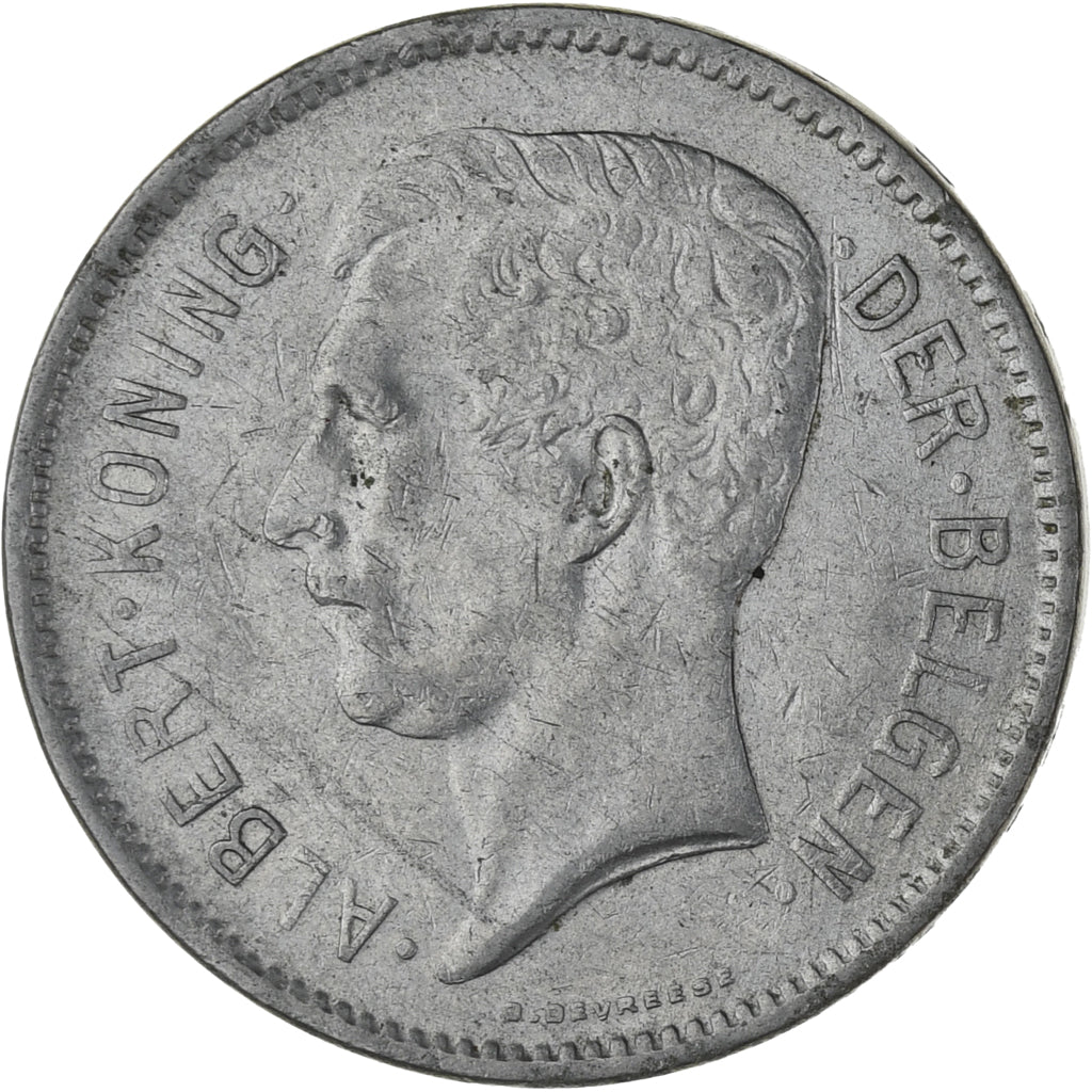 Moneda, Bélgica, 5 Francs, 5 Frank, 1931, MBC, Níquel, KM:98