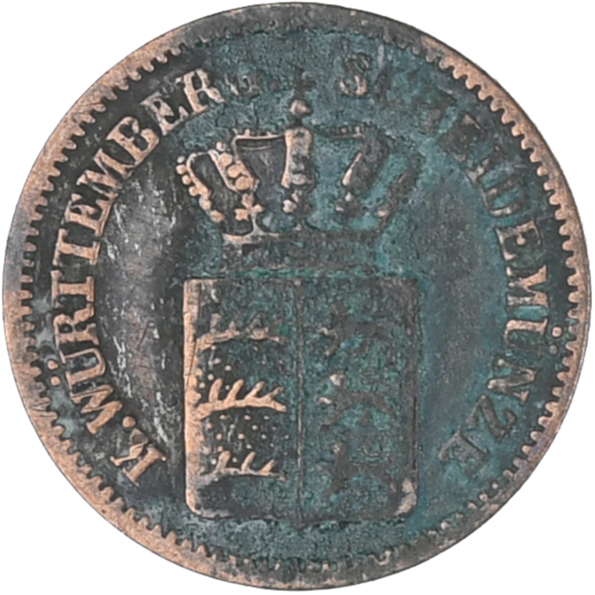 Coin, German States, WURTTEMBERG, Wilhelm I, Kreuzer, 1863, VF(30-35), Silver