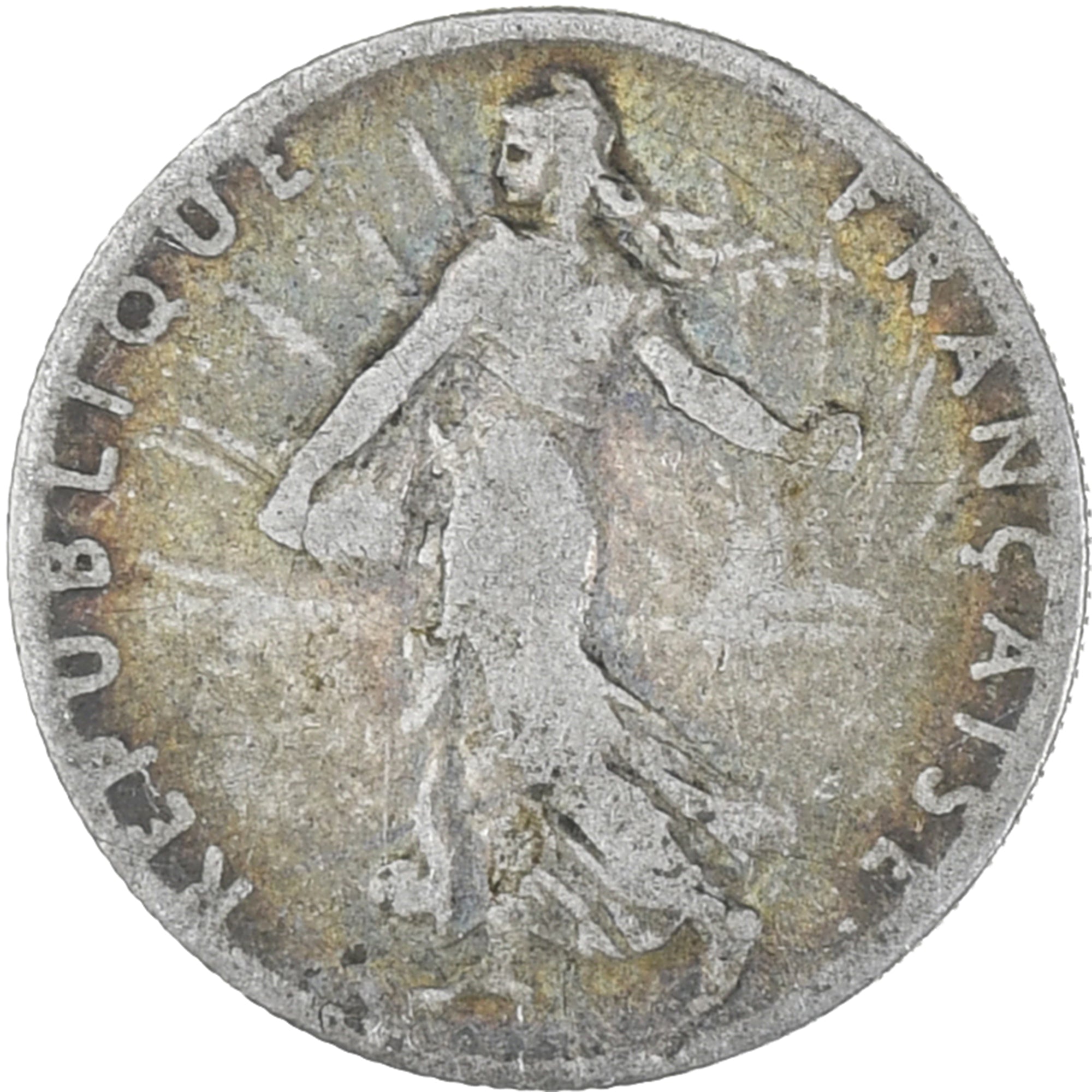 Moeda, França, Semeuse, 50 Centimes, 1899, Paris, VF(20-25), Prata, KM:854
