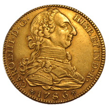 Spain, 4 Escudos, 1786, Madrid, AU(50-53), Gold, 13.50