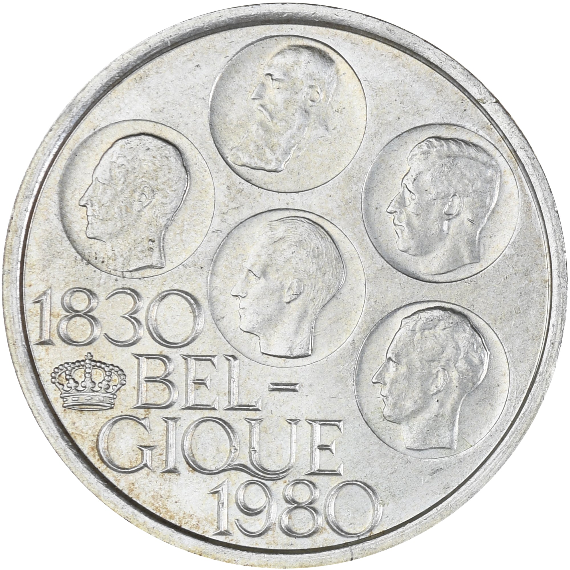 Munten, België, 500 Francs, 500 Frank, 1980, Brussels, ZF+, Silver Clad