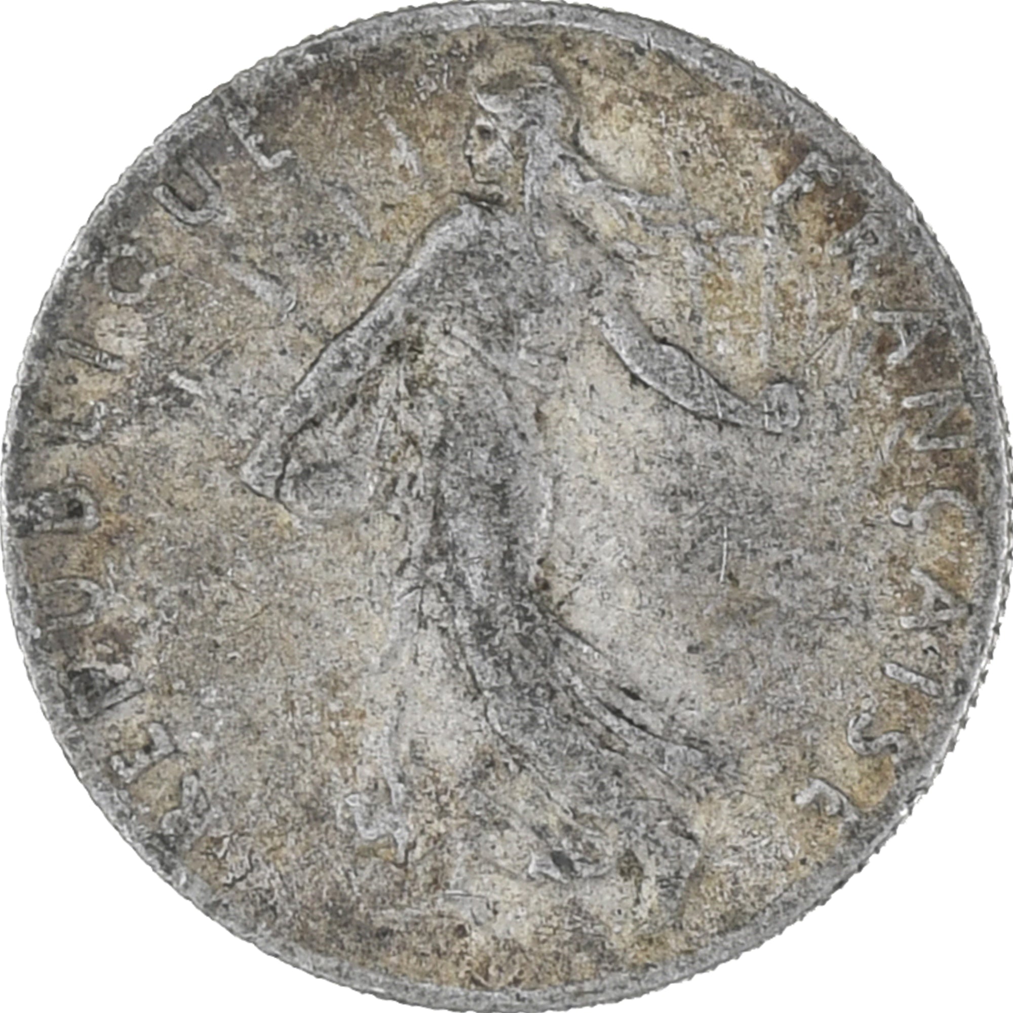 Munten, Frankrijk, Semeuse, 50 Centimes, 1916, Paris, ZF, Zilver, KM:854