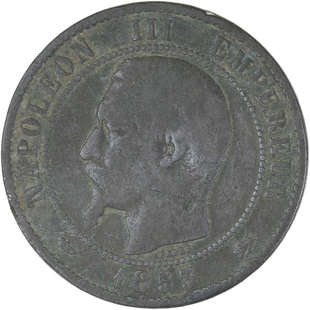 Münze, Frankreich, Napoleon III, Napoléon III, 10 Centimes, 1853, Lyon, S+