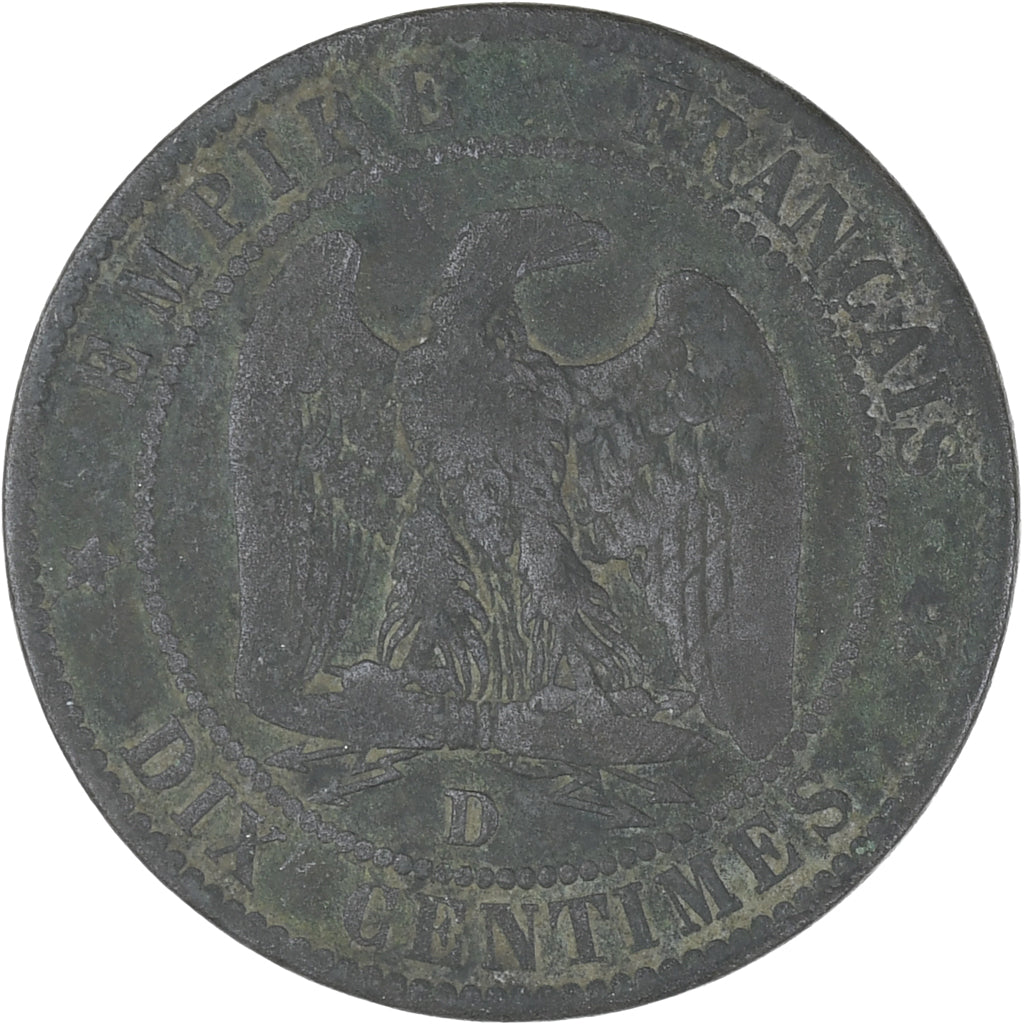 Münze, Frankreich, Napoleon III, Napoléon III, 10 Centimes, 1853, Lyon, S+
