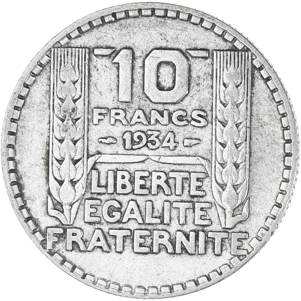 Monnaie, France, Turin, 10 Francs, 1934, Paris, SUP+, Argent, Gadoury:801