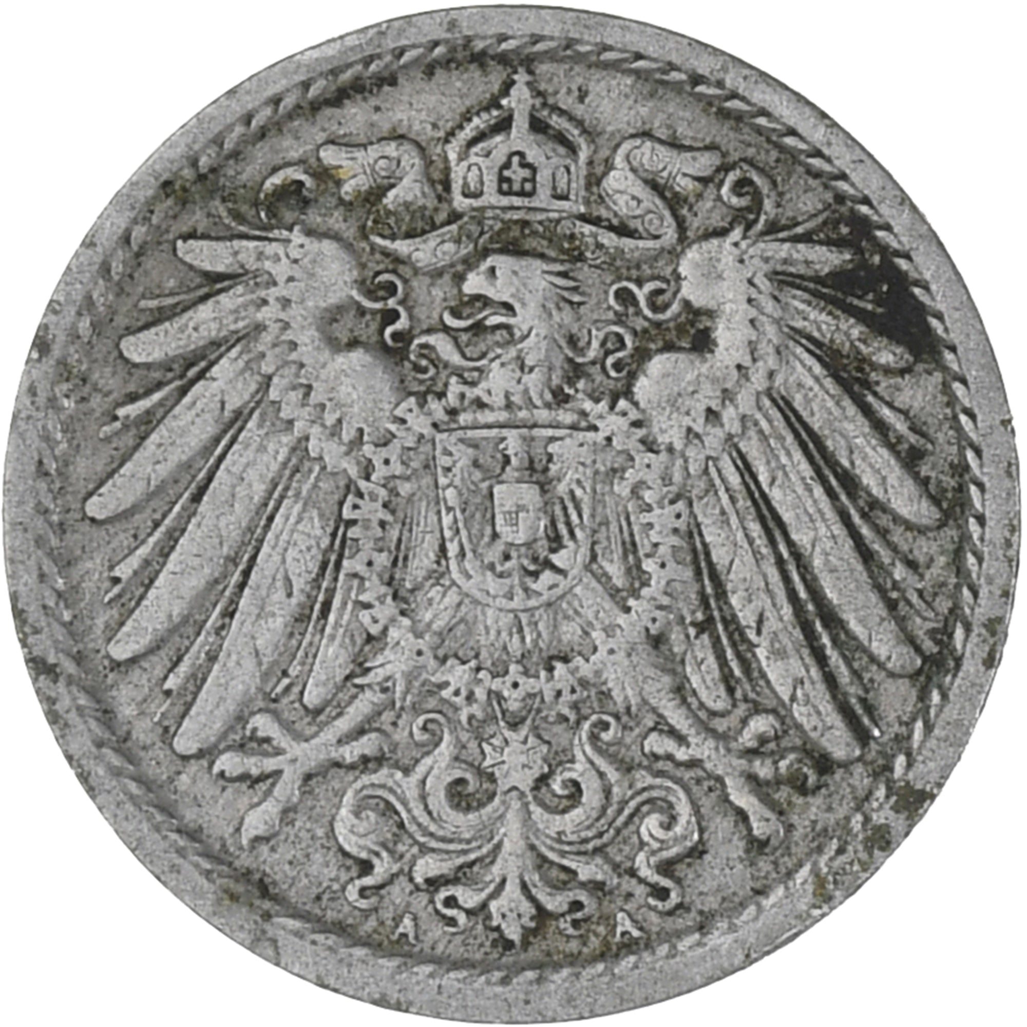 Coin, GERMANY - EMPIRE, Wilhelm II, 5 Pfennig, 1912, Berlin, EF(40-45)