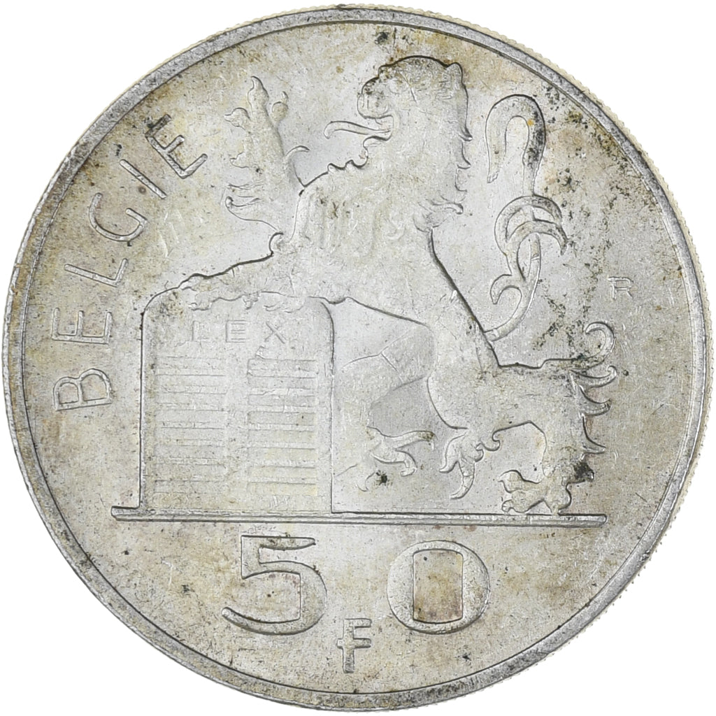 Monnaie, Belgique, 50 Francs, 50 Frank, 1948, TTB+, Argent, KM:137