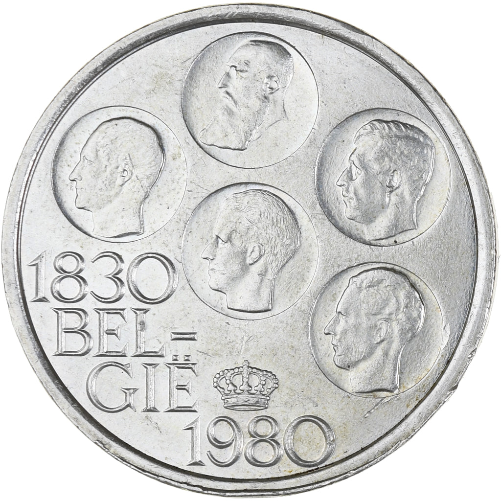 Coin, Belgium, 500 Francs, 500 Frank, 1980, Brussels, AU(50-53), Silver Clad