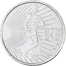France, 10 Euro, Semeuse, 2009, MS(63), Silver, KM:1580