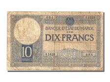 Morocco, 10 Francs, 1941, 1941-03-06, VF(20-25), S