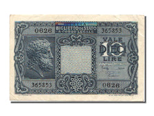 Italy, 10 Lire, 1944, KM #32c, 1944-11-23, UNC(60-62)