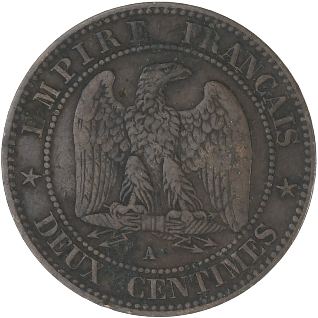 Coin, France, Napoleon III, Napoléon III, 2 Centimes, 1862, Paris, EF(40-45)