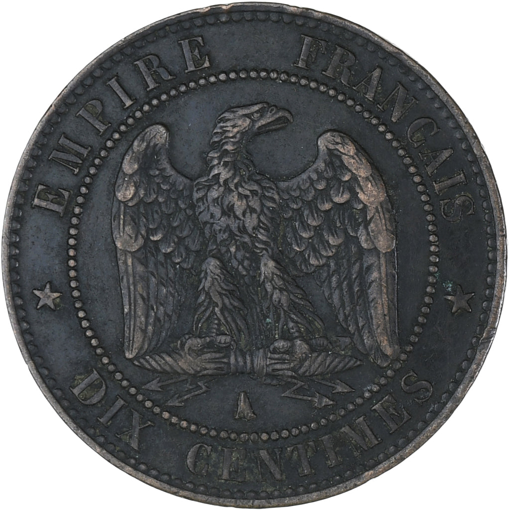 Monnaie, France, Napoleon III, Napoléon III, 10 Centimes, 1856, Paris, TTB