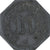 Germania, Stadt Mainz, Kleingeldersatzmarke, 10 Pfennig, 1917, BB, Zinco