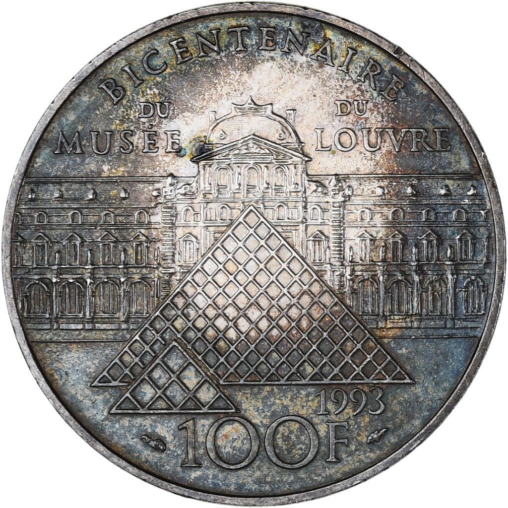 Moneta, Francia, Liberté guidant le peuple, 100 Francs, 1993, BB+, Argento