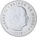 Monaco, 5 Euro, 2008, Paris, MS(63), Silver, Gadoury:MC199, KM:197