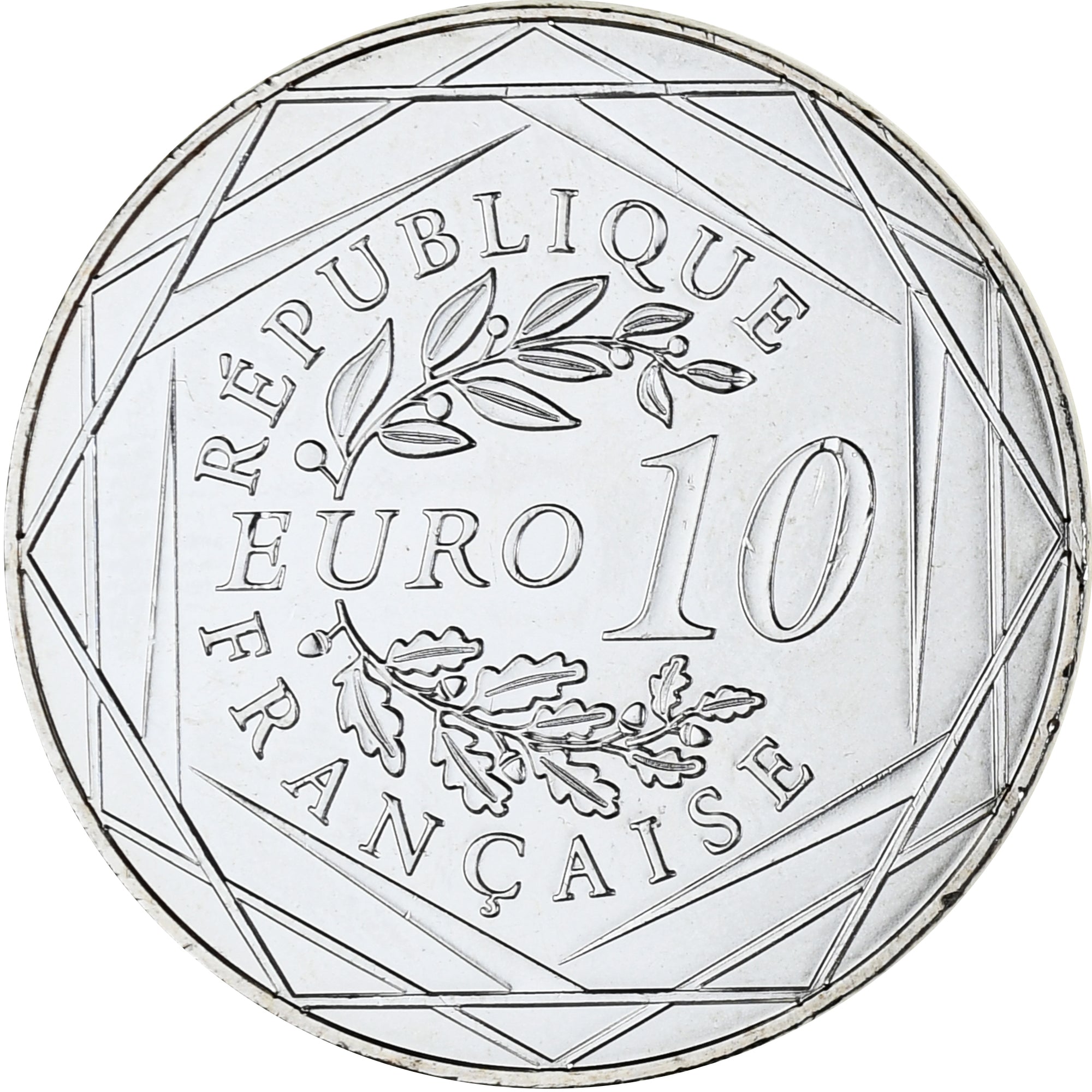 França, 10 Euro, 2016, Monnaie de Paris, MS(63), Prata