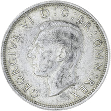 Great Britain, George VI, 1/2 Crown, 1939, EF(40-45), Silver, KM:856