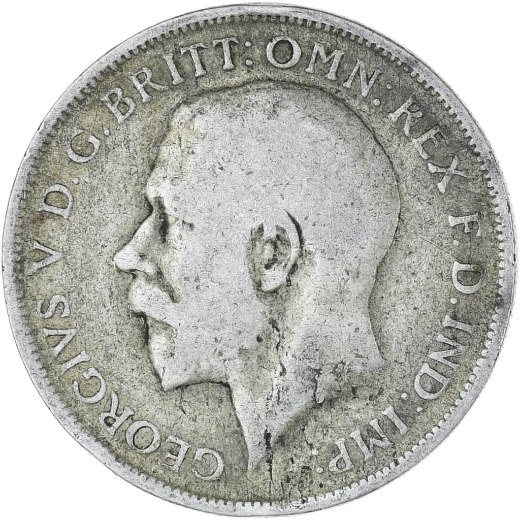 Great Britain, George V, Florin, Two Shillings, 1920, VF(20-25), Silver, KM:817a