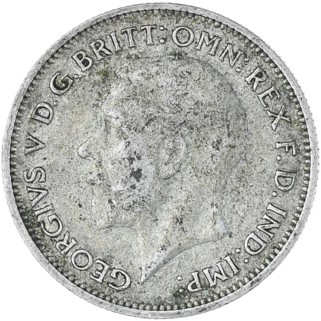 Grã-Bretanha, George V, 6 Pence, 1936, EF(40-45), Prata, KM:832