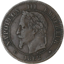 Moneta, Francja, Napoleon III, Napoléon III, 2 Centimes, 1862, Paris